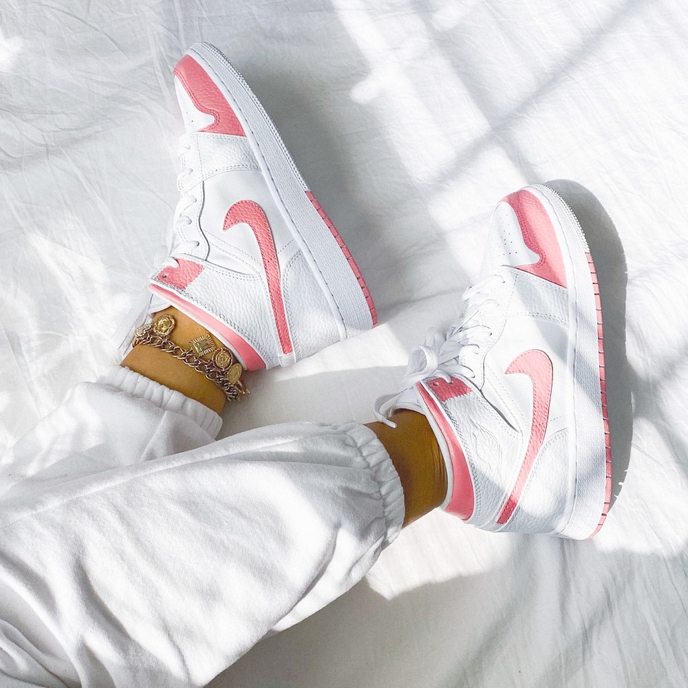 Nike custom air jordan 1 mid sneakers - Picture 2 of 3